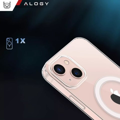 Alogy Etui do MagSafe Alogy Ultra Slim Mag do ładowarek Qi do iPhone 12/ Pro Przezroczyste Alogy Etui do MagSafe Alogy Ultra Slim Mag do ładowarek Qi do iPhone 12/ Pro Przezroczyste