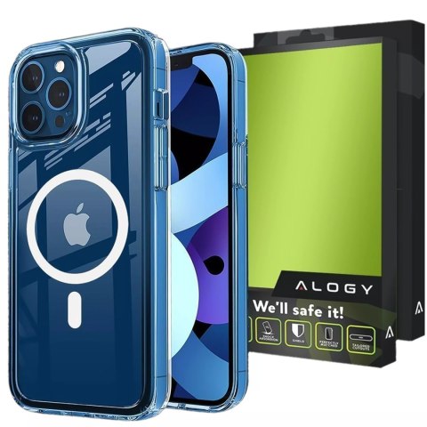 Alogy Etui do MagSafe Alogy Ultra Slim Mag do ładowarek Qi do iPhone 12/ Pro Przezroczyste Alogy Etui do MagSafe Alogy Ultra Slim Mag do ładowarek Qi do iPhone 12/ Pro Przezroczyste