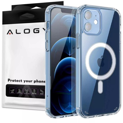 Alogy Etui do MagSafe Alogy Ultra Slim Mag do ładowarek Qi do iPhone 12/ Pro Przezroczyste Alogy Etui do MagSafe Alogy Ultra Slim Mag do ładowarek Qi do iPhone 12/ Pro Przezroczyste