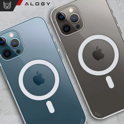 Alogy Etui do MagSafe Alogy Ultra Slim Mag do ładowarek Qi do iPhone 12/ Pro Przezroczyste Alogy Etui do MagSafe Alogy Ultra Slim Mag do ładowarek Qi do iPhone 12/ Pro Przezroczyste