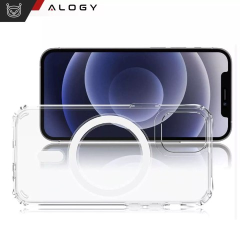 Alogy Etui do MagSafe Alogy Ultra Slim Mag do ładowarek Qi do iPhone 12/ Pro Przezroczyste Alogy Etui do MagSafe Alogy Ultra Slim Mag do ładowarek Qi do iPhone 12/ Pro Przezroczyste