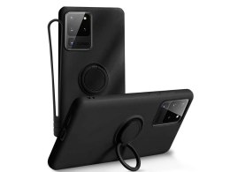 Alogy Etui silikonowe Ring Ultra Slim Alogy do Samsung Galaxy S20 Ultra Czarne