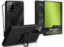 Alogy Etui silikonowe Ring Ultra Slim Alogy do Samsung Galaxy S20 Ultra Czarne