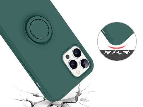 Alogy Etui silikonowe Ring Ultra Slim Alogy do iPhone 12/ 12 Pro 6.1 Zielone Alogy Etui silikonowe Ring Ultra Slim Alogy do iPhone 12/ 12 Pro 6.1 Zielone