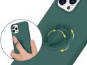 Alogy Etui silikonowe Ring Ultra Slim Alogy do iPhone 12/ 12 Pro 6.1 Zielone