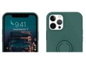 Alogy Etui silikonowe Ring Ultra Slim Alogy do iPhone 12 Pro Max 6.7 Zielone