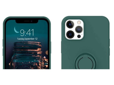 Alogy Etui silikonowe Ring Ultra Slim Alogy do iPhone 12 Pro Max 6.7 Zielone Alogy Etui silikonowe Ring Ultra Slim Alogy do iPhone 12 Pro Max 6.7 Zielone