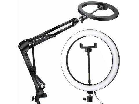 Alogy Lampa pierścieniowa ze statywem Alogy do zdjęć makijażu Alogy Lampa pierścieniowa ze statywem Alogy do zdjęć makijażu