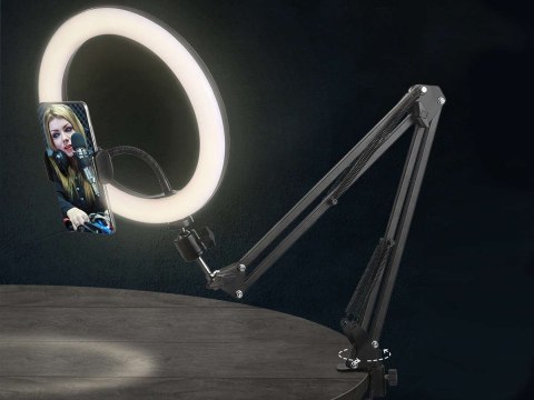 Alogy Lampa pierścieniowa ze statywem Alogy do zdjęć makijażu Alogy Lampa pierścieniowa ze statywem Alogy do zdjęć makijażu