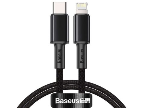 Baseus Kabel 1m Baseus przewód USB-C Type C na Lightning PD 20W Grey Baseus Kabel 1m Baseus przewód USB-C Type C na Lightning PD 20W Grey