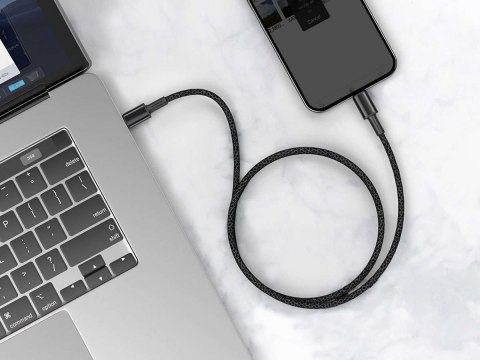 Baseus Kabel 1m Baseus przewód USB-C Type C na Lightning PD 20W Grey Baseus Kabel 1m Baseus przewód USB-C Type C na Lightning PD 20W Grey