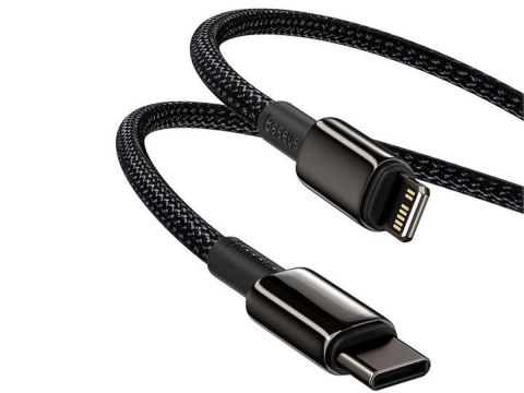 Baseus Kabel 2m Baseus przewód USB-C Type C na Lightning PD 20W Black Baseus Kabel 2m Baseus przewód USB-C Type C na Lightning PD 20W Black