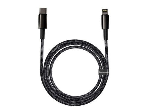 Baseus Kabel 2m Baseus przewód USB-C Type C na Lightning PD 20W Black Baseus Kabel 2m Baseus przewód USB-C Type C na Lightning PD 20W Black