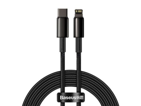 Baseus Kabel 2m Baseus przewód USB-C Type C na Lightning PD 20W Black Baseus Kabel 2m Baseus przewód USB-C Type C na Lightning PD 20W Black
