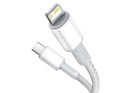 Baseus Kabel 2m Baseus przewód USB-C Type C na Lightning PD 20W White