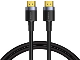 Baseus Kabel HDMI- HDMI 2.0 Baseus Cafule 4K FULL HD 3D 2m Czarno-szary