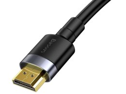 Baseus Kabel HDMI- HDMI 2.0 Baseus Cafule 4K FULL HD 3D 2m Czarno-szary
