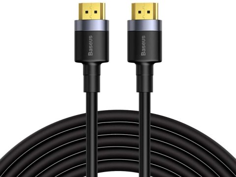 Baseus Kabel HDMI- HDMI 2.0 Baseus Cafule FULL HD 4K 60Hz 3D 5m Czarno-szary Baseus Kabel HDMI- HDMI 2.0 Baseus Cafule FULL HD 4K 60Hz 3D 5m Czarno-szary