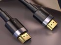 Baseus Kabel HDMI- HDMI 2.0 Baseus Cafule FULL HD 4K 60Hz 3D 5m Czarno-szary