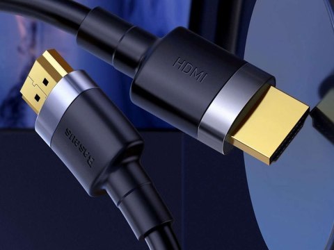 Baseus Kabel HDMI- HDMI 2.0 Baseus Cafule FULL HD 4K 60Hz 3D 5m Czarno-szary Baseus Kabel HDMI- HDMI 2.0 Baseus Cafule FULL HD 4K 60Hz 3D 5m Czarno-szary