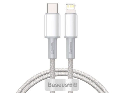 Baseus Kabel przewód Baseus USB-C Type C na Lightning PD 20W 1m White Baseus Kabel przewód Baseus USB-C Type C na Lightning PD 20W 1m White