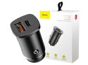 Baseus Ładowarka samochodowa Baseus Square PPS QC 4.0 / PD 3.0 5A 30W Czarna