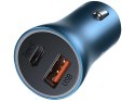 Baseus Ładowarka samochodowa Baseus USB+ USB-C QC3.0 PD 40W Blue