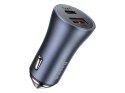 Baseus Ładowarka samochodowa Baseus USB+ USB-C QC3.0 PD 40W Grey