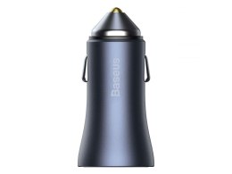 Baseus Ładowarka samochodowa Baseus USB+ USB-C QC3.0 PD 40W Grey