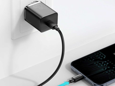 Baseus Ładowarka sieciowa Baseus USB-C PD 20W + Kabel USB-C do Lightning 1m Baseus Ładowarka sieciowa Baseus USB-C PD 20W + Kabel USB-C do Lightning 1m