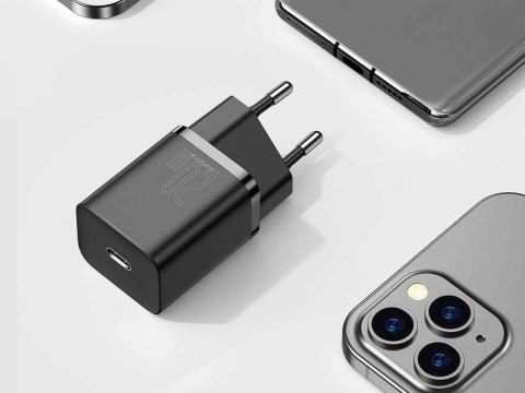 Baseus Ładowarka sieciowa Baseus USB-C PD 20W + Kabel USB-C do Lightning 1m Baseus Ładowarka sieciowa Baseus USB-C PD 20W + Kabel USB-C do Lightning 1m