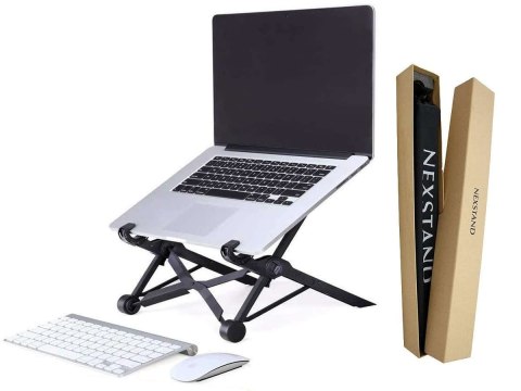Nexstand Przenośne składane biurko Nexstand K2 stojak pod laptopa podstawka Czarna Nexstand Przenośne składane biurko Nexstand K2 stojak pod laptopa podstawka Czarna