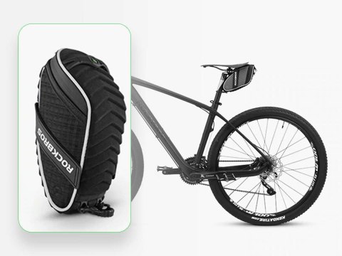 RockBros Etui torba sakwa na rower pod siodełko RockBros C16-BK Czarne RockBros Etui torba sakwa na rower pod siodełko RockBros C16-BK Czarne