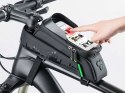 RockBros Etui torba sakwa na rower uchwyt rowerowy na ramę RockBros 029-1BK Czarne