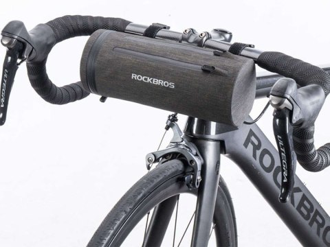 RockBros Etui wodoodporne torba sakwa na rower na kierownicę RockBros AS-051 Szare RockBros Etui wodoodporne torba sakwa na rower na kierownicę RockBros AS-051 Szare