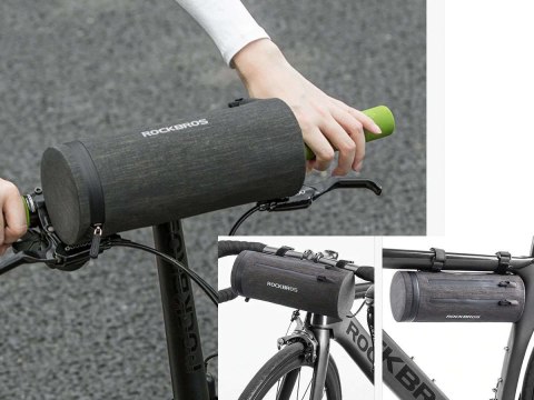RockBros Etui wodoodporne torba sakwa na rower na kierownicę RockBros AS-051 Szare RockBros Etui wodoodporne torba sakwa na rower na kierownicę RockBros AS-051 Szare