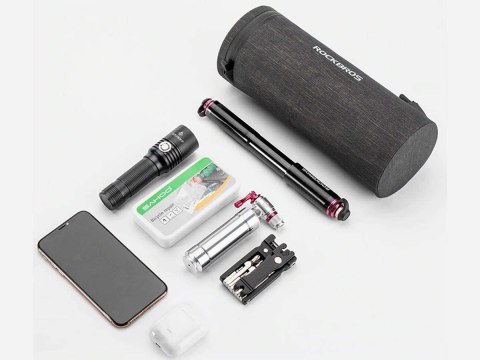 RockBros Etui wodoodporne torba sakwa na rower na kierownicę RockBros AS-051 Szare RockBros Etui wodoodporne torba sakwa na rower na kierownicę RockBros AS-051 Szare