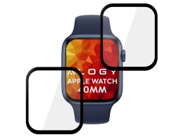 Alogy 2x Elastyczne Szkło 3D Alogy do Apple Watch 4/5/6/SE 40mm Black