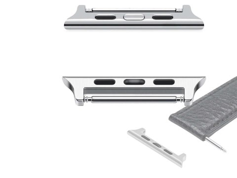 Alogy Adapter zapięcie do paska Alogy do Apple Watch 38/40/41mm Srebrny Alogy Adapter zapięcie do paska Alogy do Apple Watch 38/40/41mm Srebrny