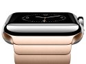 Alogy Bransoleta Alogy Stainless Steel Pasek stal do Apple Watch 1/2/3/4/5/6/7/8/SE/Ultra 42/44/45/49mm Różowe Złoto