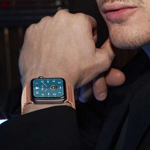 Alogy Bransoleta Alogy Stainless Steel Pasek stal do Apple Watch 1/2/3/4/5/6/7/8/SE/Ultra 42/44/45/49mm Różowe Złoto Alogy Bransoleta Alogy Stainless Steel Pasek stal do Apple Watch 1/2/3/4/5/6/7/8/SE/Ultra 42/44/45/49mm Różowe Złoto