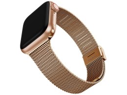 Alogy Bransoleta Milanese pasek Alogy do Apple Watch 38/40/41mm Różowe złoto