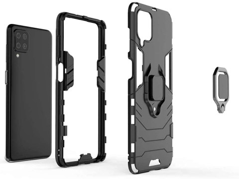 Alogy Etui Alogy Stand Ring Armor do Samsung Galaxy A12 2020/2021/ A12 5G/ M12 czarne Alogy Etui Alogy Stand Ring Armor do Samsung Galaxy A12 2020/2021/ A12 5G/ M12 czarne