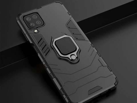 Alogy Etui Alogy Stand Ring Armor do Samsung Galaxy A12 2020/2021/ A12 5G/ M12 czarne Alogy Etui Alogy Stand Ring Armor do Samsung Galaxy A12 2020/2021/ A12 5G/ M12 czarne