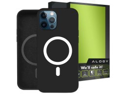 Alogy Etui do Mag Safe Alogy do ładowarek Qi do iPhone 12 Pro Max Czarne
