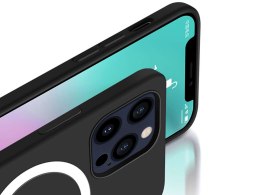 Alogy Etui do Mag Safe Alogy do ładowarek Qi do iPhone 12 Pro Max Czarne