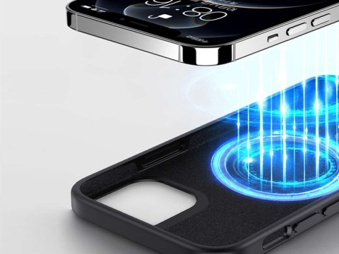 Alogy Etui do Mag Safe Alogy do ładowarek Qi do iPhone 12 Pro Max Czarne Alogy Etui do Mag Safe Alogy do ładowarek Qi do iPhone 12 Pro Max Czarne