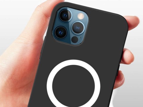 Alogy Etui do Mag Safe Alogy do ładowarek Qi do iPhone 12 Pro Max Czarne Alogy Etui do Mag Safe Alogy do ładowarek Qi do iPhone 12 Pro Max Czarne