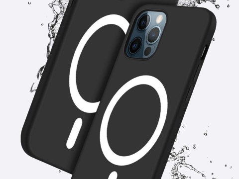 Alogy Etui do Mag Safe Alogy do ładowarek Qi do iPhone 12 Pro Max Czarne Alogy Etui do Mag Safe Alogy do ładowarek Qi do iPhone 12 Pro Max Czarne