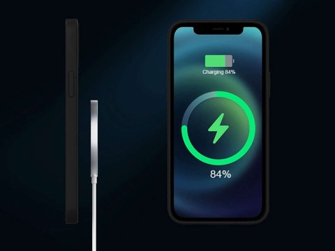 Alogy Etui do Mag Safe Alogy do ładowarek Qi do iPhone 12 Pro Max Czarne Alogy Etui do Mag Safe Alogy do ładowarek Qi do iPhone 12 Pro Max Czarne